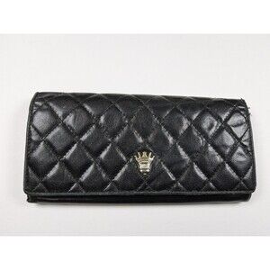 Kimijima Quilted Leather Snap Full Size Wallet